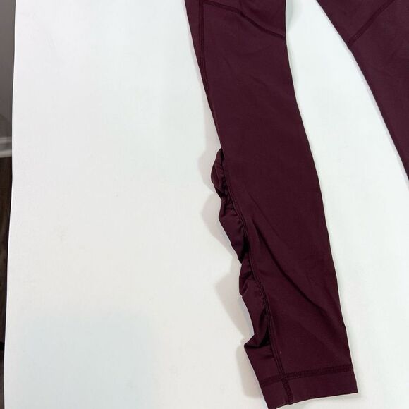 lululemon athletica Swift Speed Tight Leggings Womens 6 Burgundy Pink High Rise - Picture 9 of 13